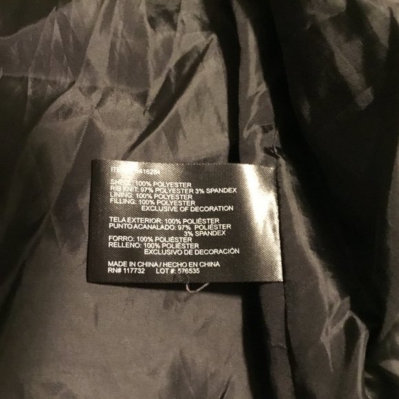 Gerry Mens Black Long Sleeve Zipped Pocket Full-Zip Puffer Jacket Size Large - Picture 8 of 11